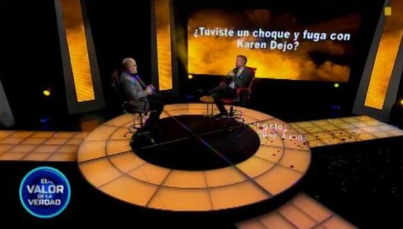 Pedro Moral confesó que tuvo un affaire con Karen Dejo. (Foto: Captura de video)