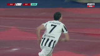 Goles de Juventus en dos minutos: Alex Sandro y Vlahovic marcaron el 2-1 sobre Inter [VIDEO]