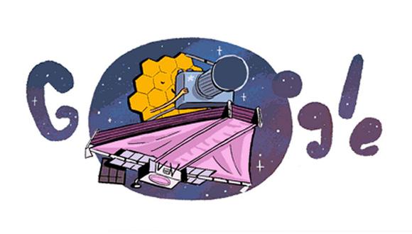 El Telescopio James Webb enseñó sus primeras imágenes y lo destacaron con un doodle. (Foto: Google)