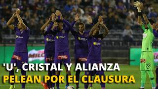 Universitario, Sporting Cristal y Alianza Lima pelean por el Clausura