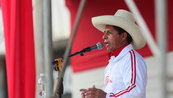 Pedro Castillo participó el último sábado en un debate frente a Keiko Fujimori en Chota. (Foto: Andina)
