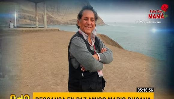 El camarógrafo Mario Bucana murió esta madrugada en el Hospital Essalud Alberto Sabogal Sologuren, informó el noticiero Buenos Días, Perú (Foto: captura)