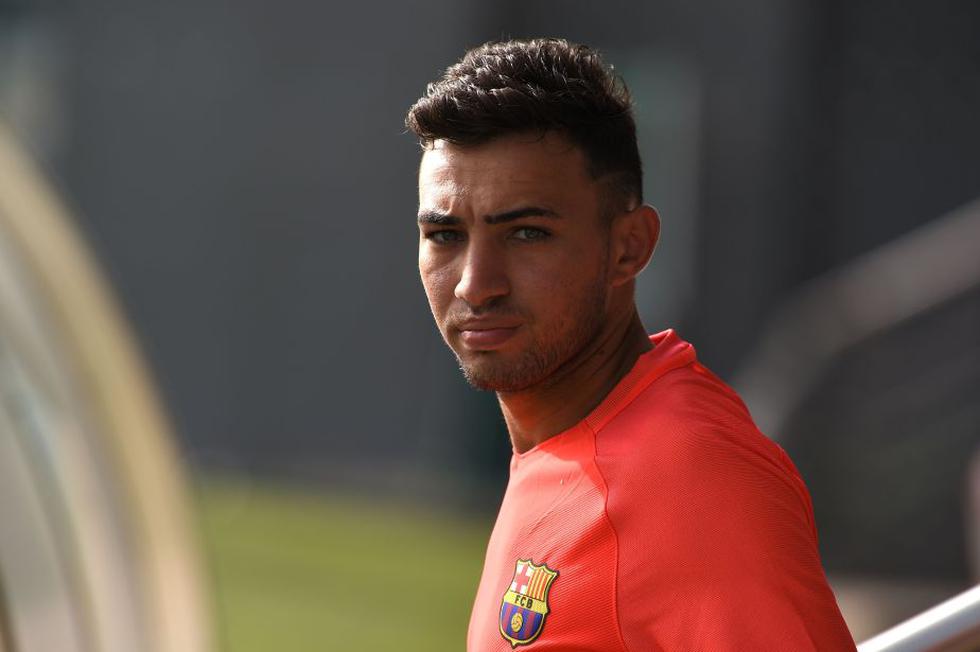 Munir el Haddadi pertenece al Barcelona pero fue cedido al Alavés. (AFP)