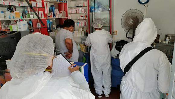 Las farmacias intervenidas estaban en los alrededores del Hospital Regional de Lambayeque. (Foto: Fiscalía)