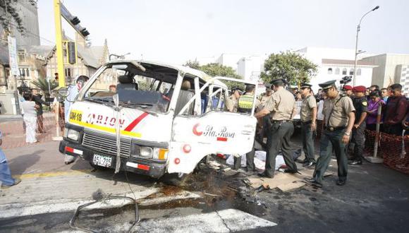 Accidentes ocurrido en el 2014 en Miraflores dejó dos muertos. (El Comercio)