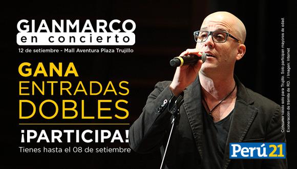 ¿Quieres ganar entradas para ver a Gian Marco en Trujillo en vivo? Así es como puedes participar.