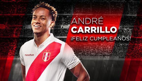 André Carrillo, concentrado con la selección peruana en Brasil, celebra este viernes su cumpleaños número 28. (Foto: Twitter @SeleccionPeru)
