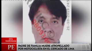 Cercado de Lima: padre de familia muere atropellado tras ser embestido por moto en Av. Colonial