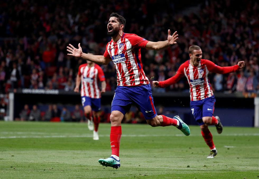 Atlético de Madrid y Arsenal empataron 1-1 en el duelo de ida entre ambos por las semifinales de la Europa League. (REUTERS)