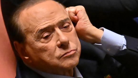 Silvio Berlusconi. (Photo by ALBERTO PIZZOLI / AFP)