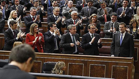 Rajoy recibió el respaldo de la mayoría del Congreso de diputados español. (El Mundo)
