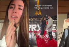 Influencer mexicana se separó un día después de que le pidieran matrimonio en París por infidelidades (VIDEOS)
