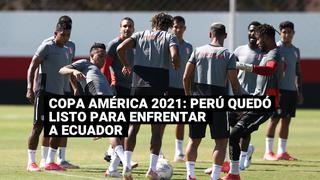 Perú realizó su último entrenamiento previo al partido con Ecuador por Copa América