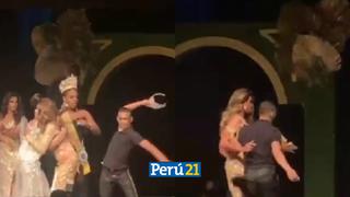 Insólito: Hombre rompe corona de miss de belleza gay en Brasil porque su pareja no ganó el certamen (VIDEO)