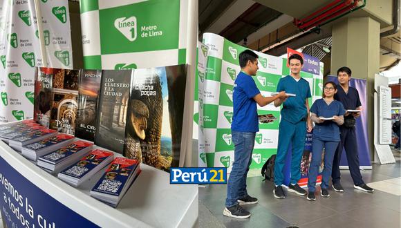 Línea 1 y el BCP reafirman compromiso cultural al entregar más de 2,500 libros gratuitamente en estaciones del Metro de Lima. (Imagen: Difusión)
