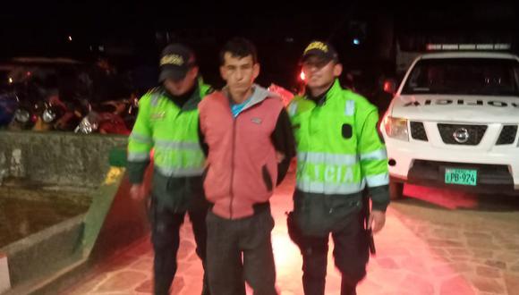 Cajamarca. Apolinar Fernández fue detenido por denunciado por tentativa de feminicidio. (GEC)