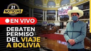 Pleno debate permiso de viaje de Castillo a Bolivia