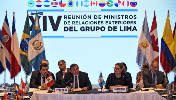 El ministro de nuestro país, Néstor Popolizio, dijo que la nueva reunión del Grupo de Lima renueva su objetivo de "recuperar el orden constitucional y la democracia" en Venezuela. (Foto: AFP)