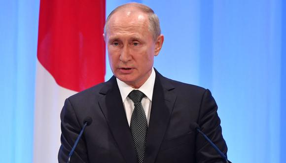 Vladimir Putin se expresó durante su rueda de prensa, tras la cumbre del G20 en Osaka. (Foto: AFP)