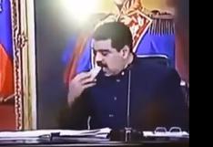 Nicolás Maduro no se percata de grabación en vivo y aprovecha para darse un 'gustito' [VIDEO]