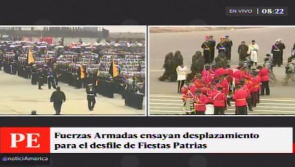 Las Fuerzas Armadas del Perú ya se preparan para el desfile por Fiestas Patrias (América TV)