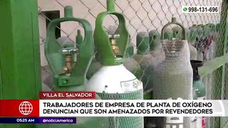 Trabajadores de planta de oxígeno denunciaron ser amenazados por revendedores