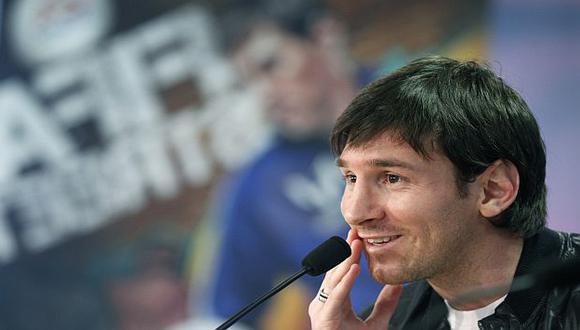 Messi durante una conferencia de prensa. (Reuters)