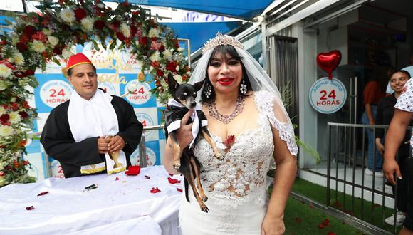 Susy Díaz se casó con su perro Chiqui. (Foto: Jesús Saucedo / @photo.gec)