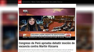 Medios internacionales informan así sobre vacancia contra Martín Vizcarra [FOTOS]