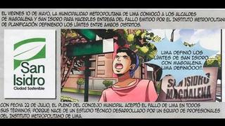 San Isidro explica a sus vecinos el litigio con Magdalena mediante un cómic