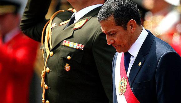 Crisis política le pasó factura a Humala. (USI)