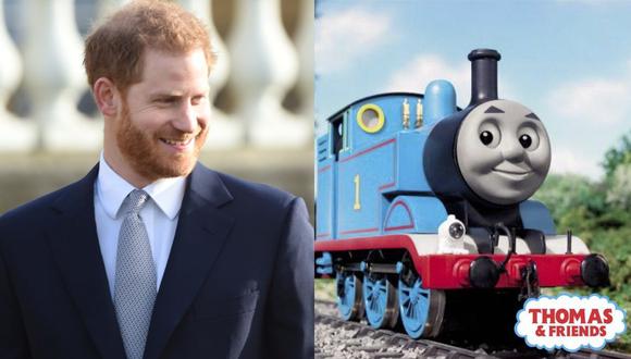 El príncipe Harry pone su voz en un especial de la serie infantil animada “Thomas y sus amigos”. (Foto: Composición)