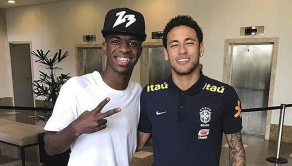 El sueño de Viniciuis Junior al lado de Neymar. (Foto: Instagram)