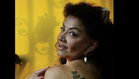 Ángela Villón, representante de trabajadoras sexuales, se pronuncia.