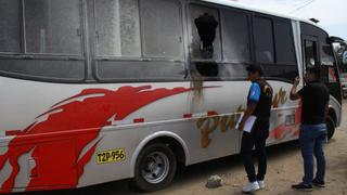 La Libertad: Lanzan bomba molotov a bus lleno de pasajeros