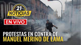 Protestas en contra de vacancia de Martín Vizcarra
