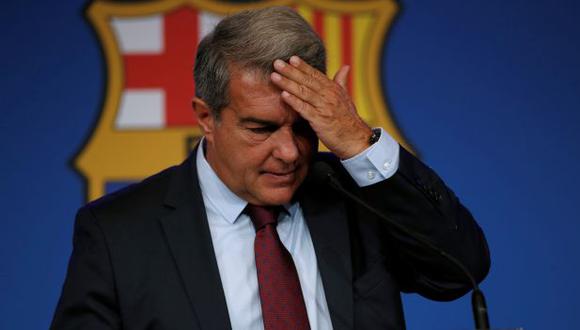 Joan Laporta revela que Barcelona no volverá a hacer grandes gastos y puso como ejemplo a Mbappé. (Foto: EFE)