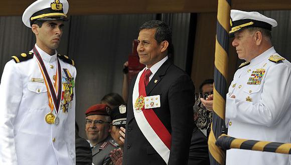 Humala declaró tras clausurar el Año Académico 2013 de la Escuela Naval del Perú. (Andina)