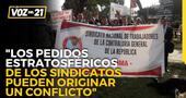 Ricardo Herrera: “Los pedidos estratosféricos de los sindicatos pueden originar un conflicto”