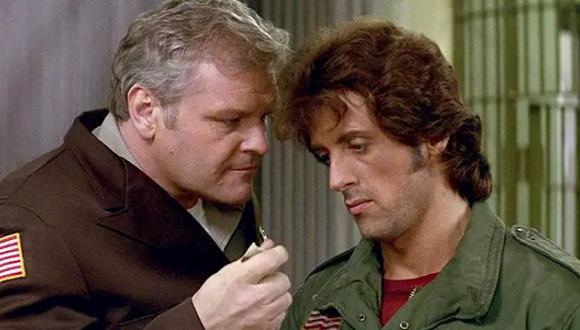 Sylvester Stallone y Brian Dennehy en 'Rambo'.