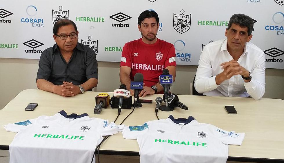 Cristian Díaz fue presentado oficialmente como nuevo técnico de la San Martín. (Renzo Norvani)