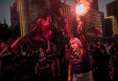 Alrededor de 15 mil mujeres marcharon contra la violencia machista en Chile | FOTOS