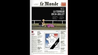 Portadas de diarios de todo el mundo lamentan atentado en Niza [Fotos]