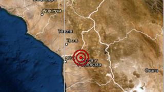 Sismo de magnitud 4,6 se registró en Tacna