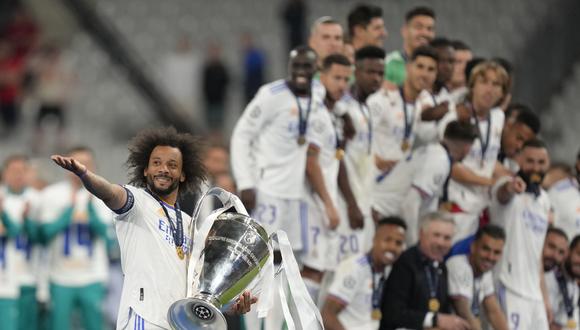 Marcelo ganó su quinta Champions League con el Real Madrid. (Foto: AP)
