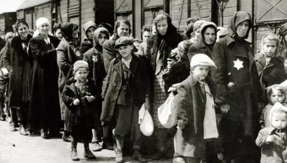 Judíos huyendo del Holocausto.
