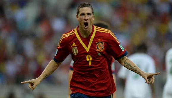 Torres marcó el segundo de los ibéricos. (AFP)