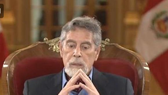 Francisco Sagasti señaló que su gobierno continuará con las iniciativas que han dado resultados. (Foto: Captura TV)
