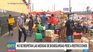 Reportan caos e incumplimiento de medidas en el Mercado de Frutas tras levantamiento de cuarentena