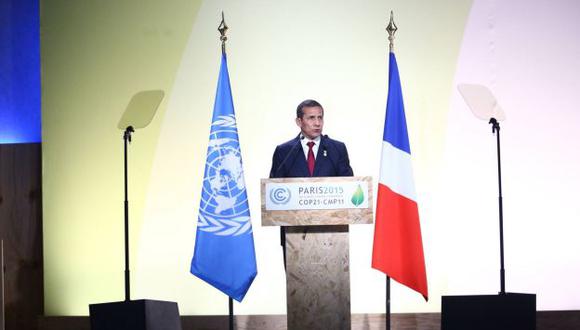 Ollanta Humala participa en París de actividades en torno a la COP21. (Andina)